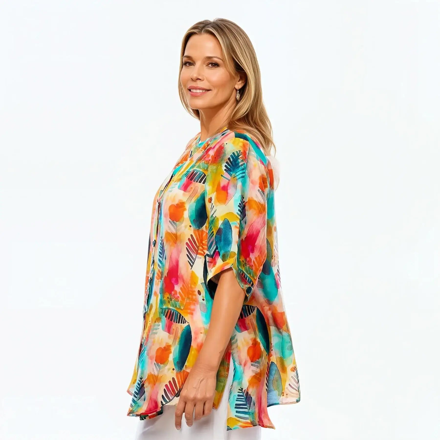 Claire Powell A-Line Shirt - Tropicana - Image 5