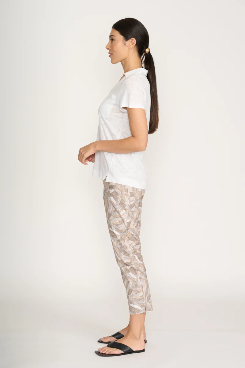 Foil - Fuss Free Capri Printed Pant - Canopy - Image 3