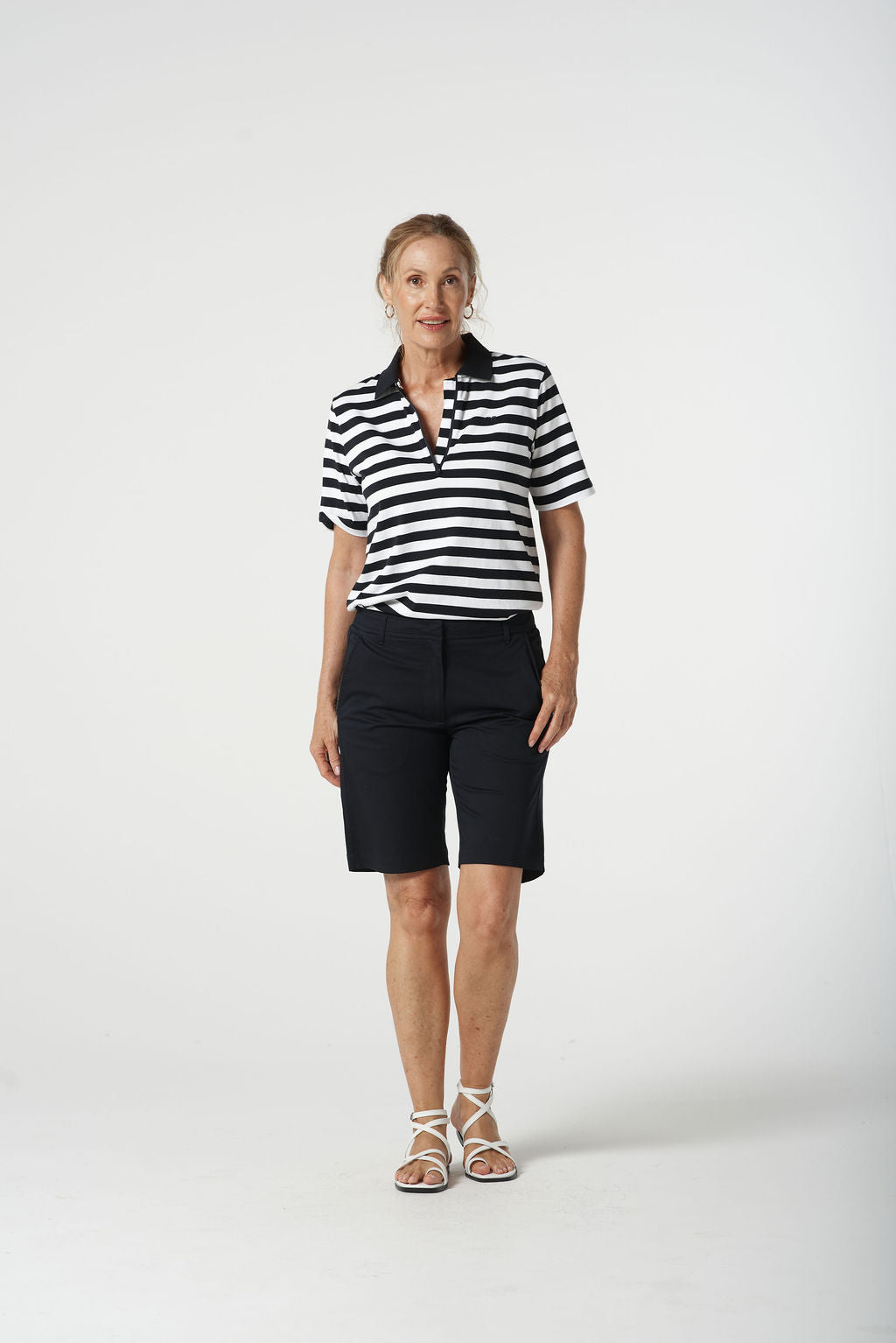 Goondiwindi Cotton - Cotton Spandex Walking Shorts - Dark Navy - Image 2