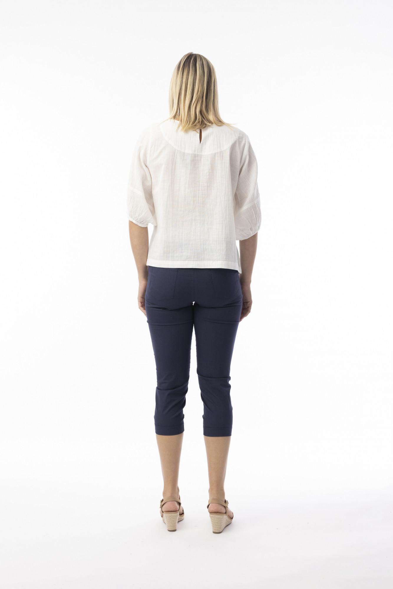 Orientique Bangalene Capri Pant Navy - Image 4