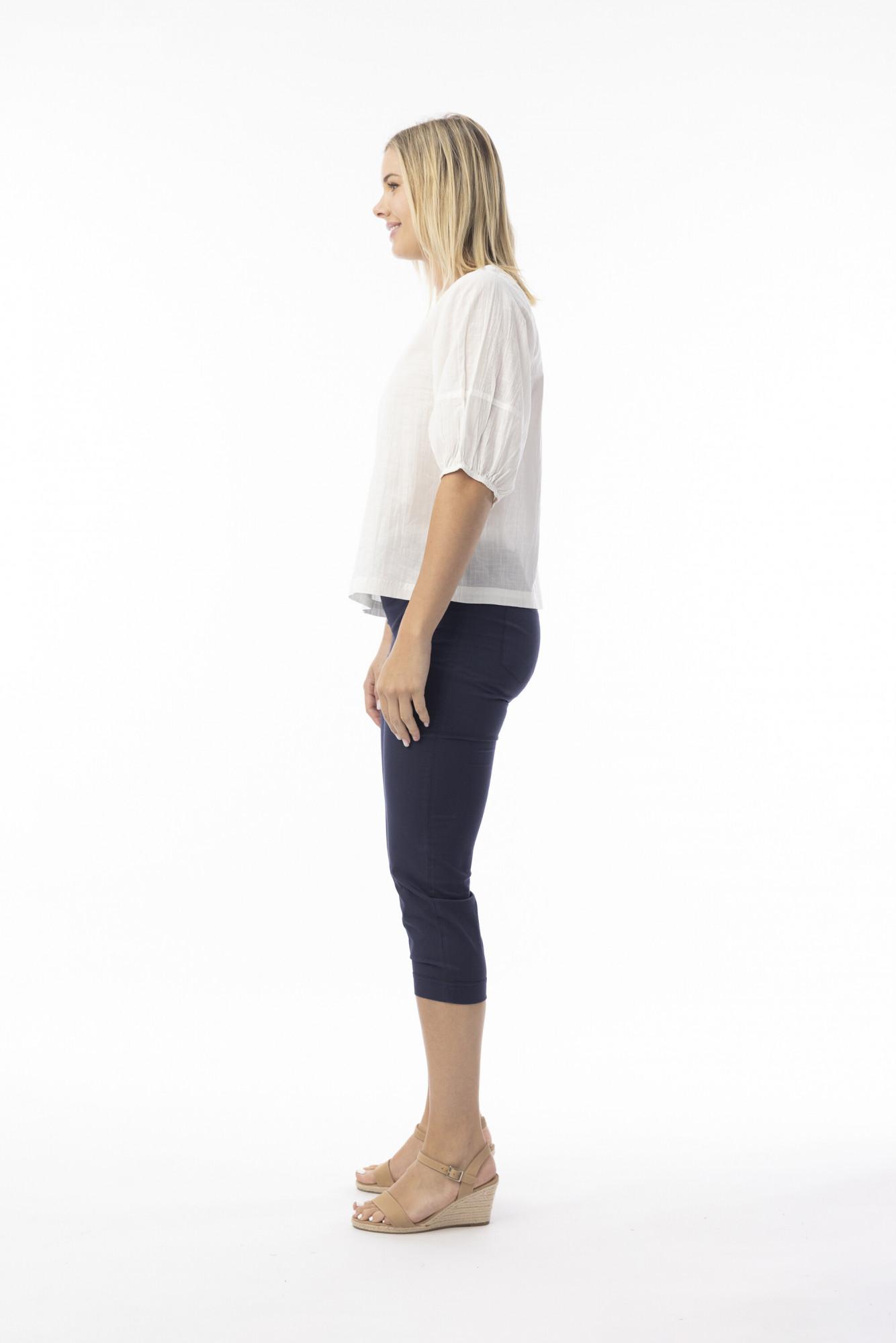 Orientique Bangalene Capri Pant Navy - Image 3