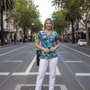 Orientique Floral Crew T-Shirt