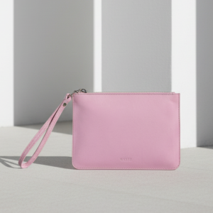 Queens Leather Pouch - Pink
