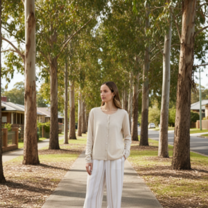 Yarra Trail - Blaze Cardigan - Cashew