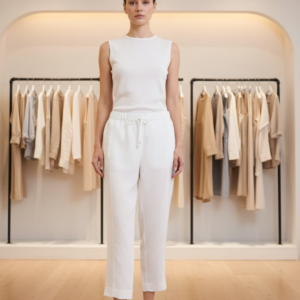 Yarra Trail - Tirari Slim Pant - White