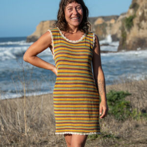 Striped Knit Mini Dress