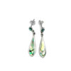 Earring Stud with Hanging Abalone