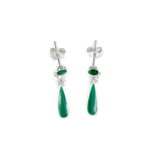 Small Stud Earring with Hanging Tear