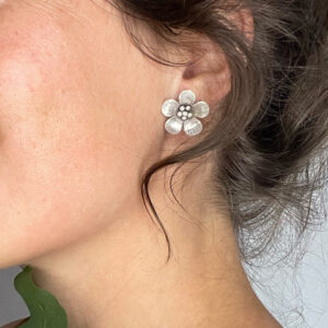 Big Tribal Flower Stud