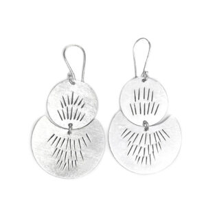 Double Moon Tribal Earring