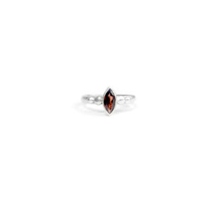 Garnet Ring with Marquise Stone and Details
