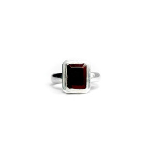 Square Garnet Ring