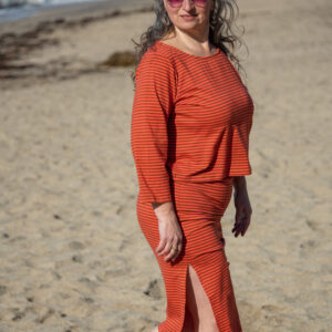 Organic Striped Skirt