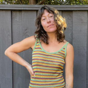 Striped Knit Tank Top