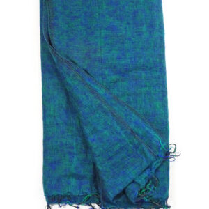 Brushed Woven Blanket in Teal