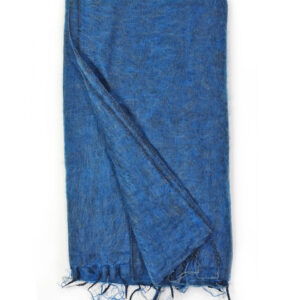 Brushed Woven Blanket in Turquoise